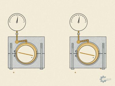 Two main bearings in cross-section, each with a pressure gauge, oil dripping from the bearing clearance